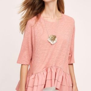 Anthropologie ruffle top